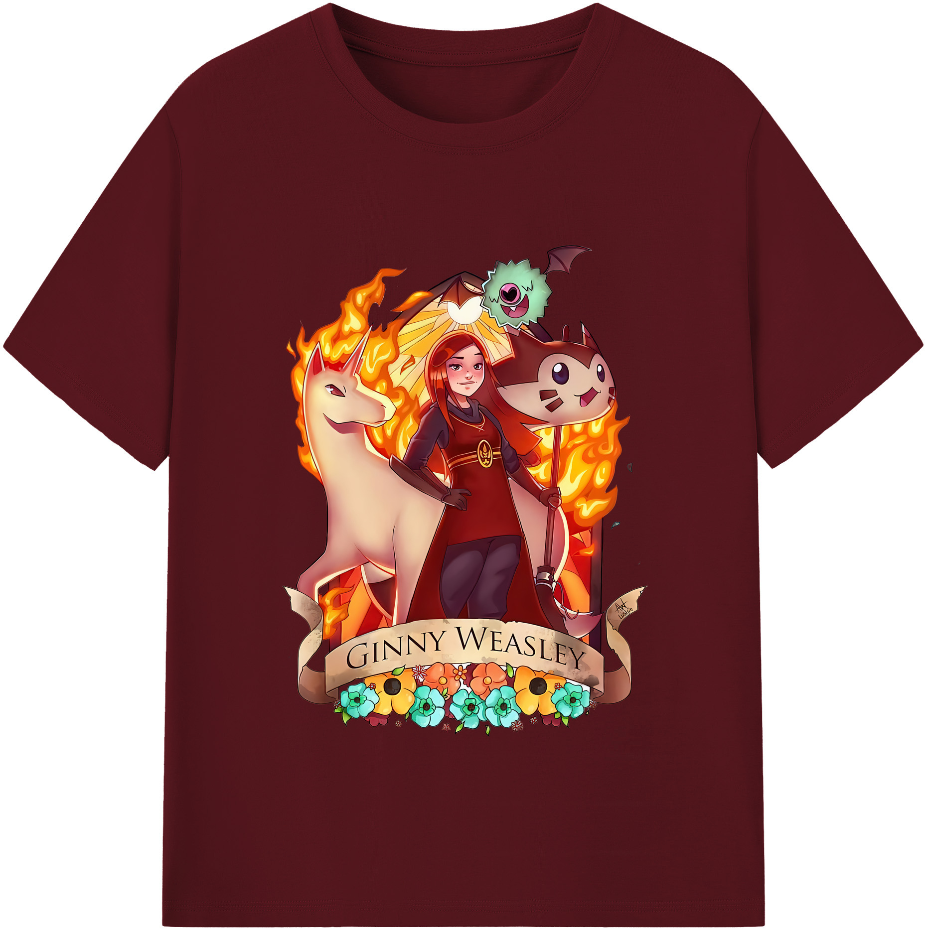 （画像用） Harry Potter ハリー・ポッターシリーズ 綿100％半袖Tシャツ（フロントプリント）